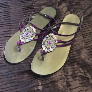 Nine West rhinestone sandal
